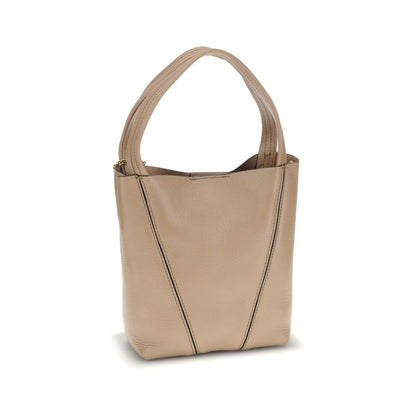 Chloé Beige Calf Leather Bos Taurus Shoulder Bag