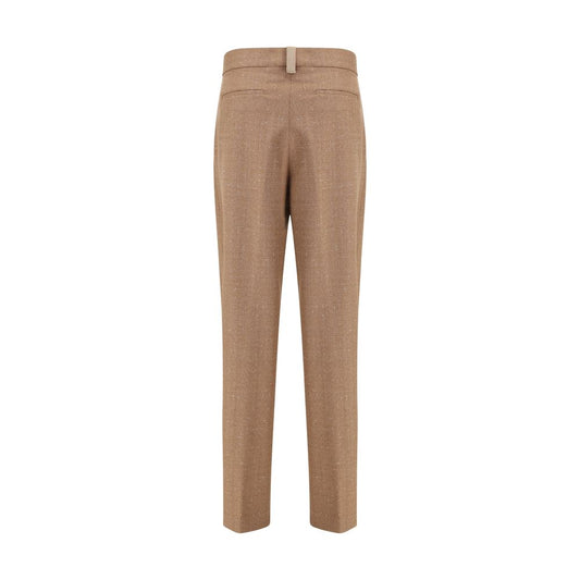 Fabiana Filippi Beige Fleece Wool Dress Pants
