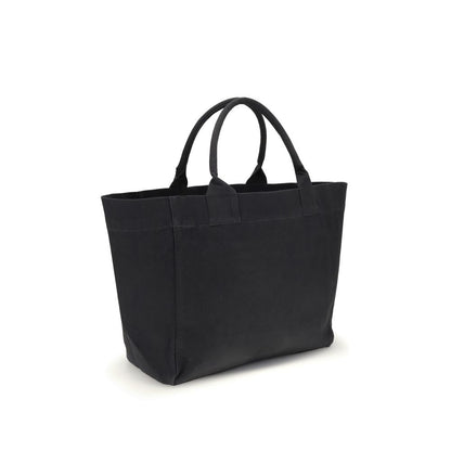 Ganni Black Recycled Cotton Shoulder Bag