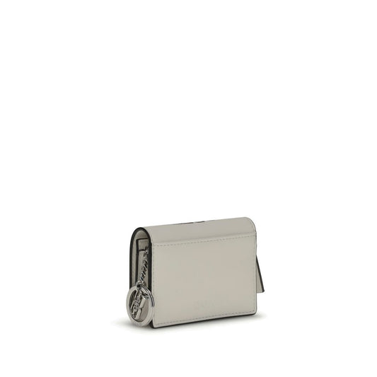 Ganni White Recycled Leather Wallet