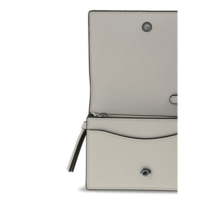 Ganni White Recycled Leather Wallet