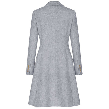 Made in Italy Gray Wool Women Coat