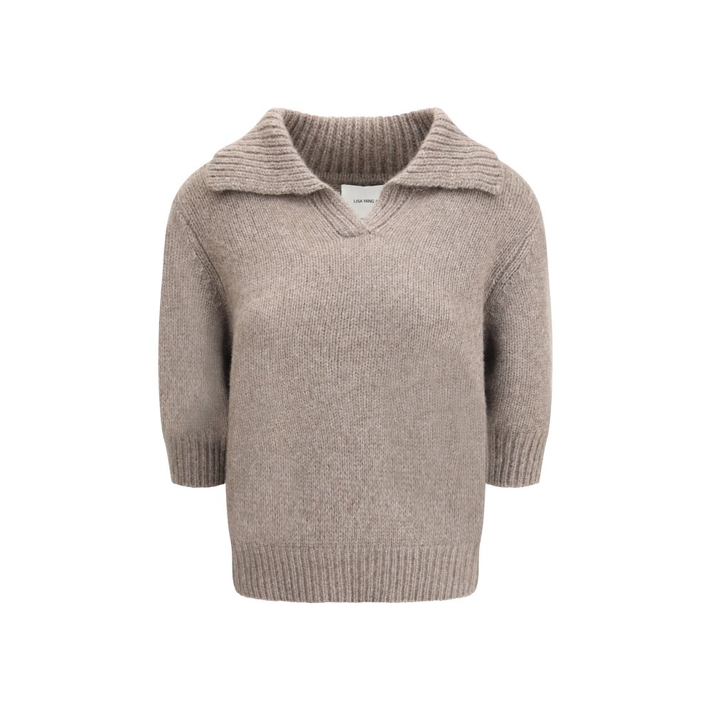 Lisa Yang Beige Cashmere Sweatshirt