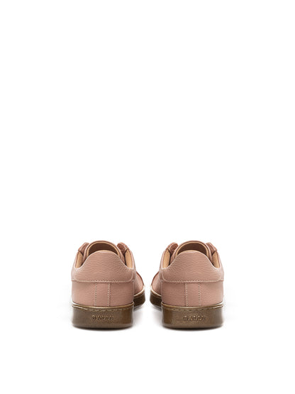 Bally Pink Leather Low Top Sneakers