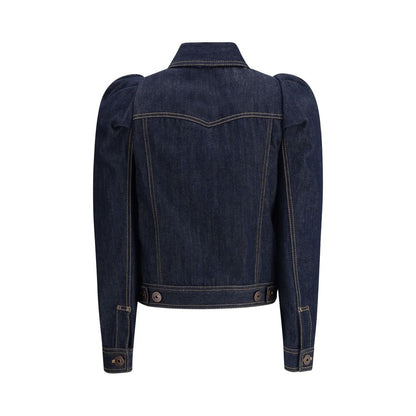 Alexander McQueen Denim Jacket with pointed shoulders