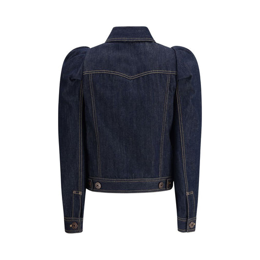 Alexander McQueen Denim Jacket with pointed shoulders