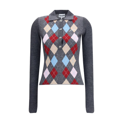 Ganni Print polo Sweater