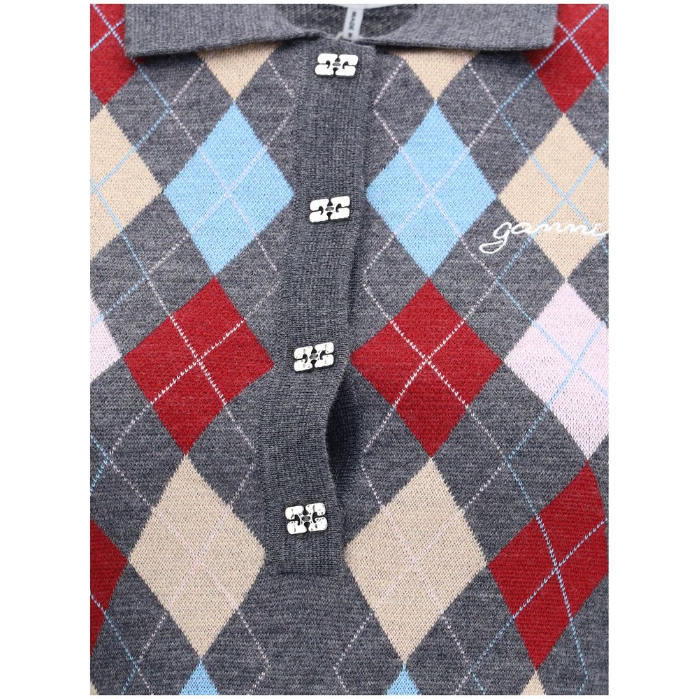 Ganni Print polo Sweater