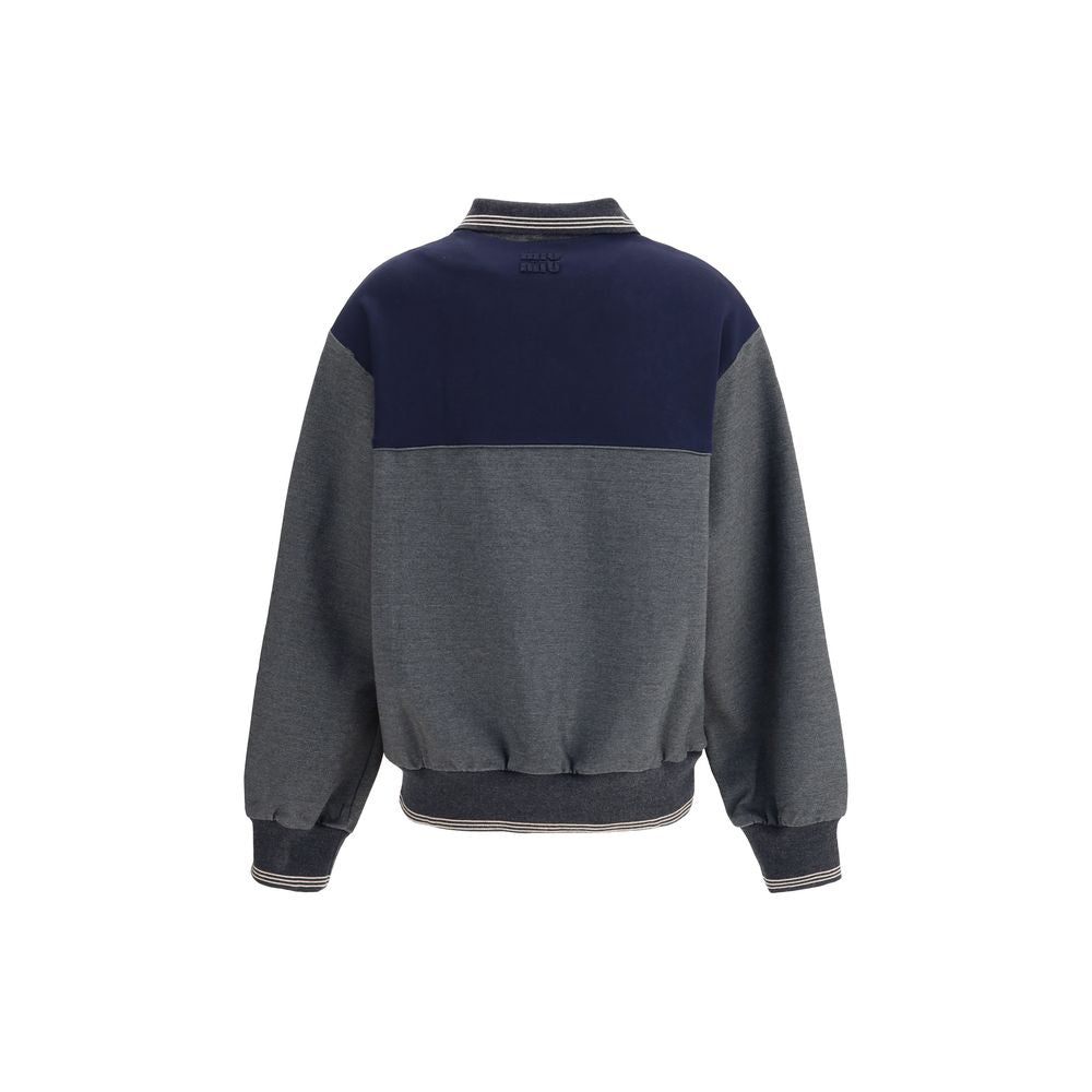 Miu Miu Zip polo Sweatshirt