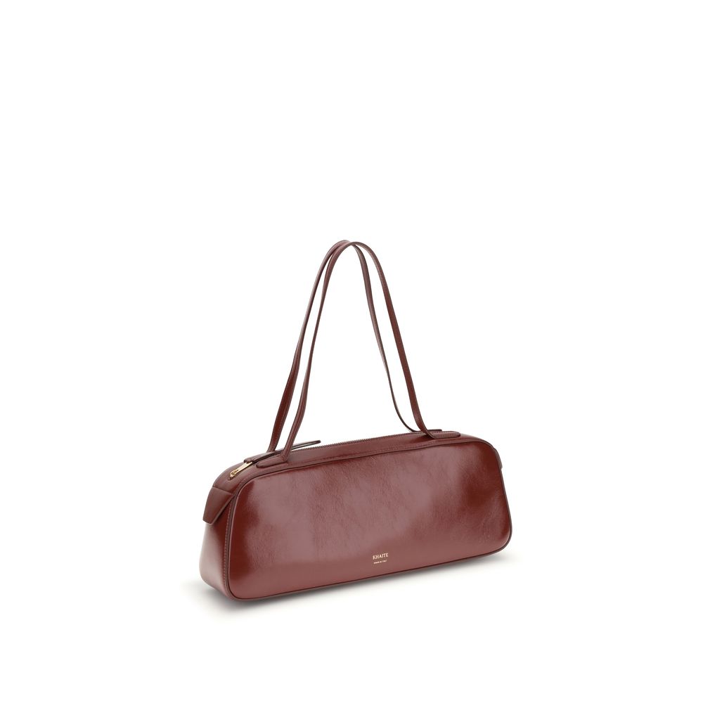 Khaite Red Calf Leather Bos Taurus Shoulder Bag