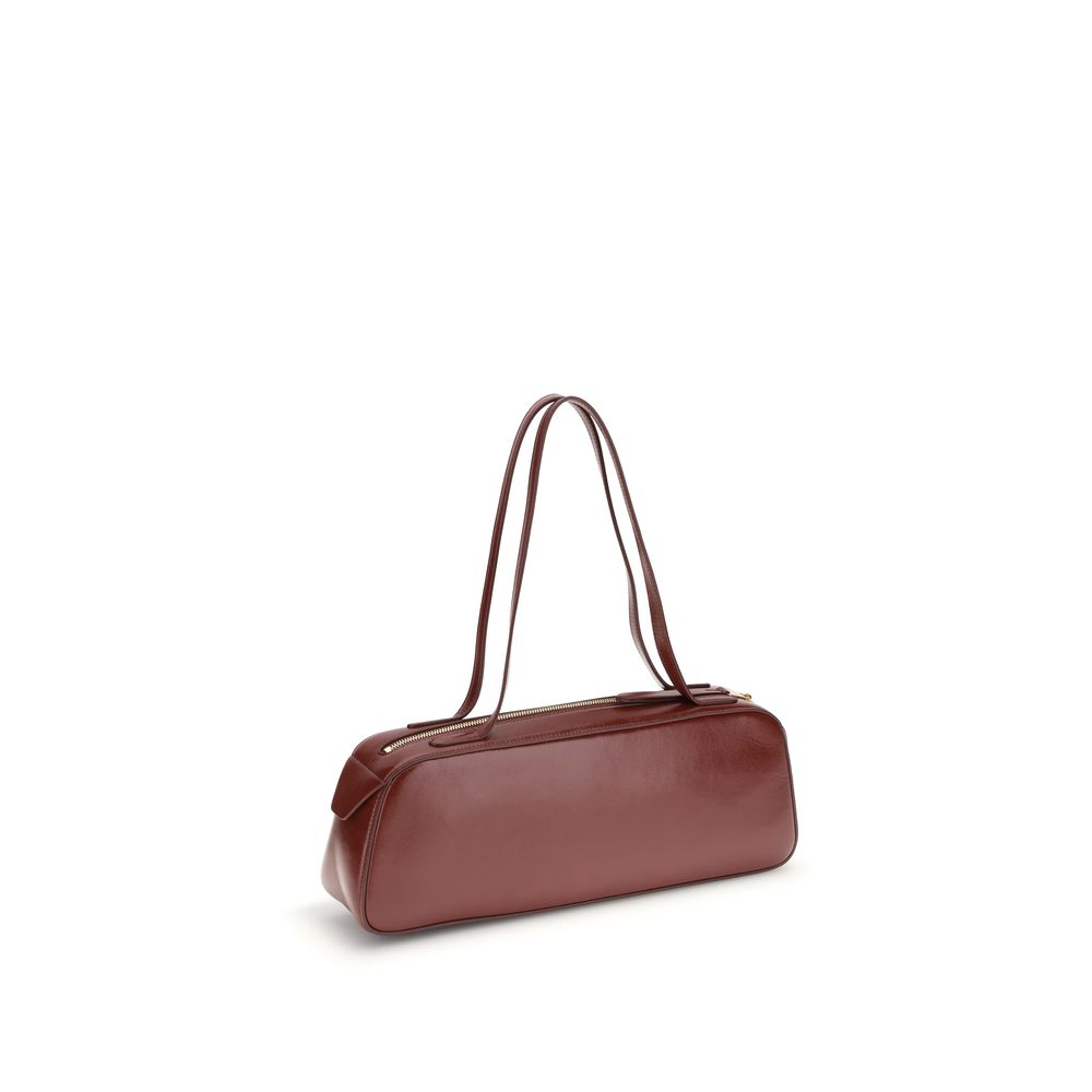 Khaite Red Calf Leather Bos Taurus Shoulder Bag