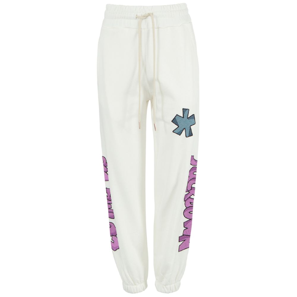 Comme Des Fuckdown Bianco Cotton Women Sweatpant