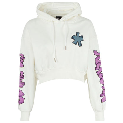 Comme Des Fuckdown Bianco Cotton Women Sweatshirt