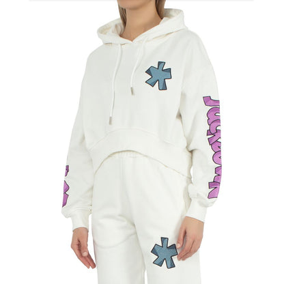 Comme Des Fuckdown Bianco Cotton Women Sweatshirt