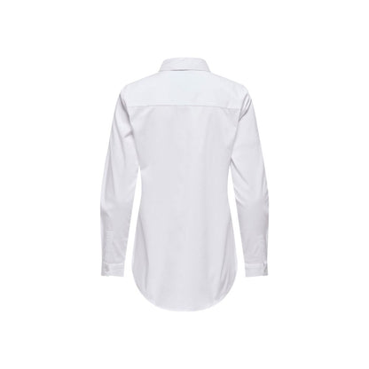 Jacqueline De Yong White Cotton Blouse