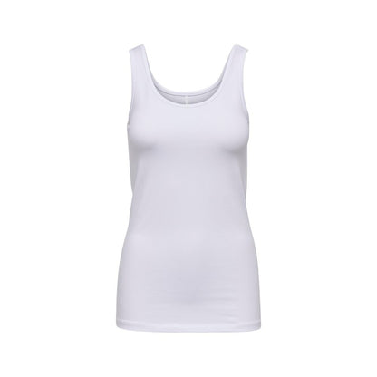 Only White Cotton Tank Tops
