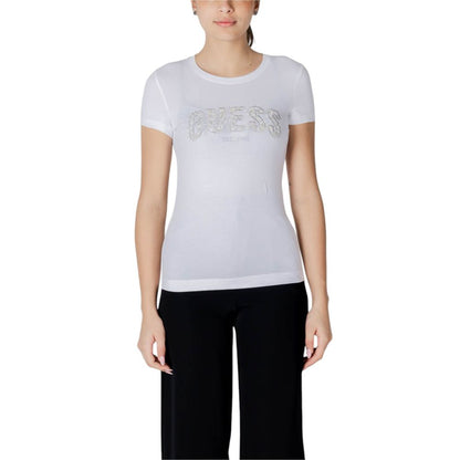 Guess White Cotton T-Shirt