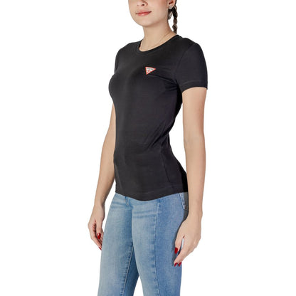Guess Black Cotton T-Shirt
