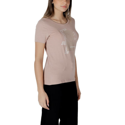 EA7 Emporio Armani Pink Cotton T-Shirt