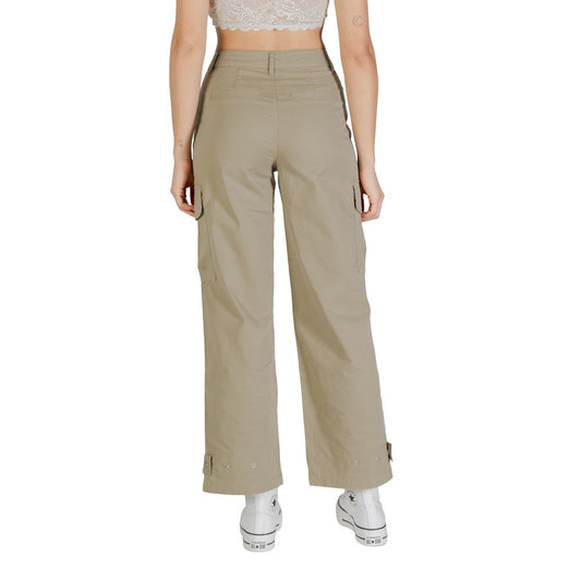Only Beige Cotton Cargo Pants