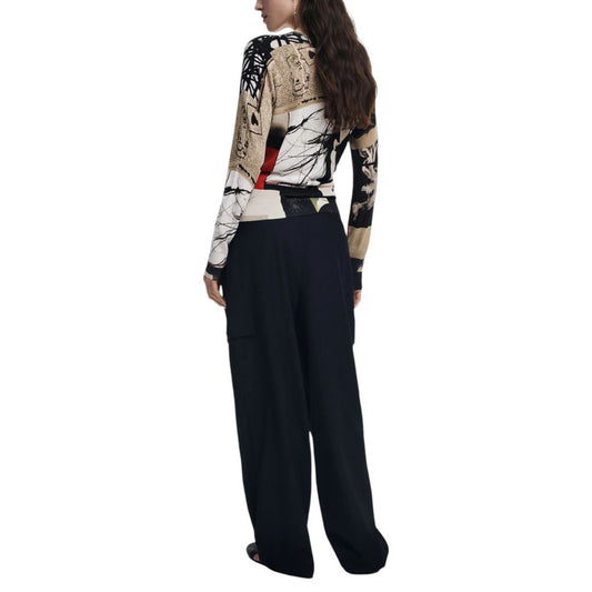 Desigual Green Viscose Sweatshirt