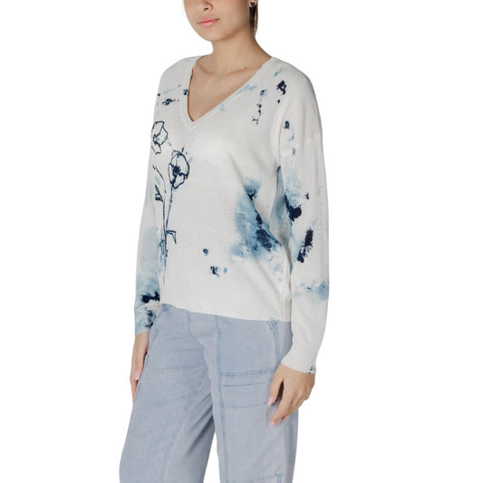 Desigual White Viscose Sweatshirt
