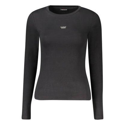 Guess Jeans Black Cotton Women T-Shirt