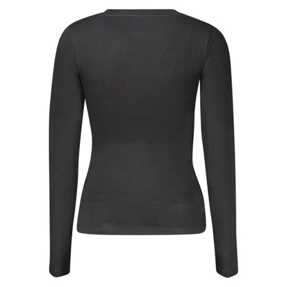 Guess Jeans Black Cotton Women T-Shirt