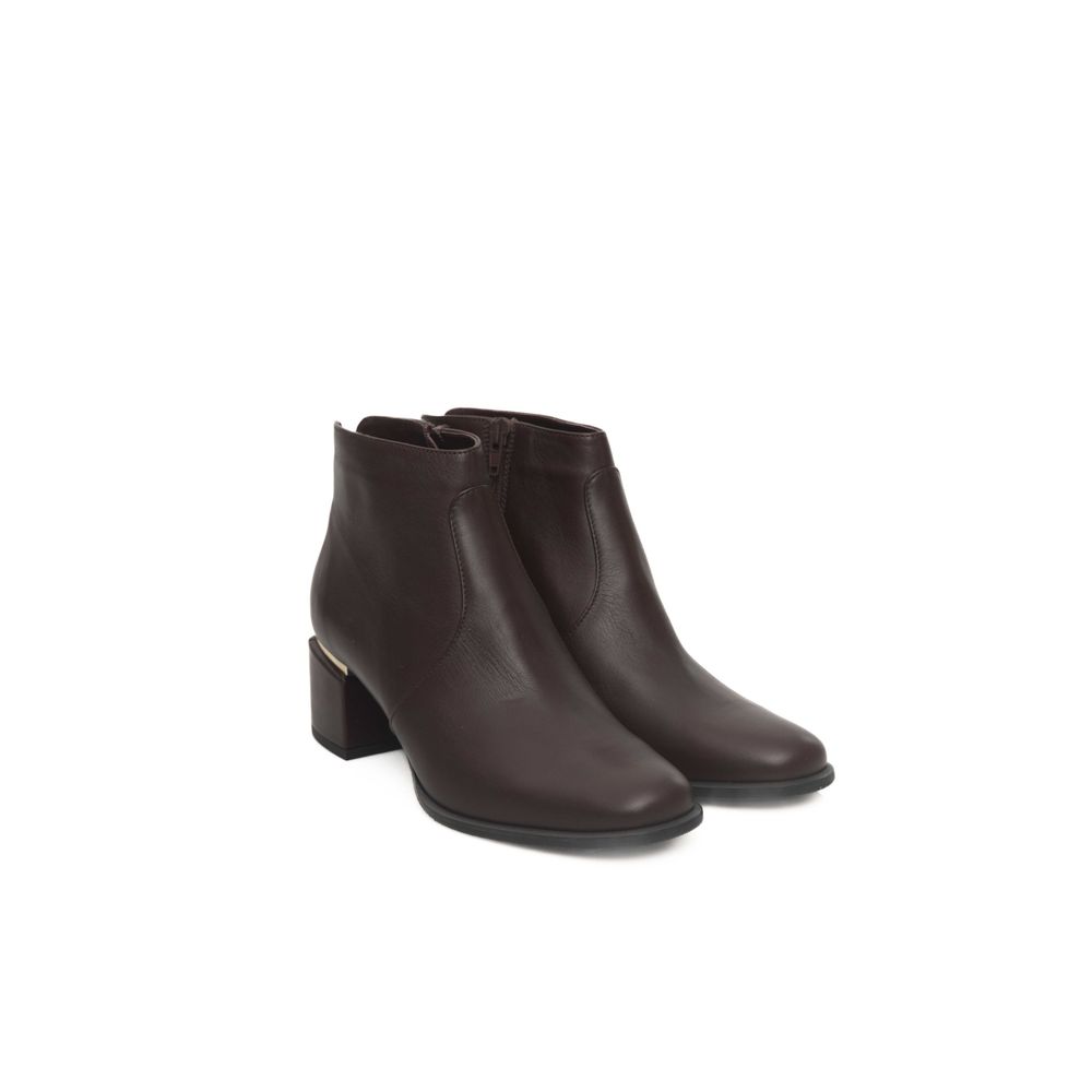 Cerruti 1881 Burgundy Cowhide Women Boot