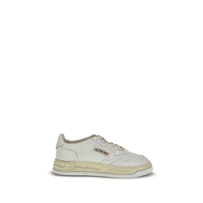 Autry White Leather Athletic Sneakers