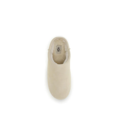 UGG Cream Leather Mules