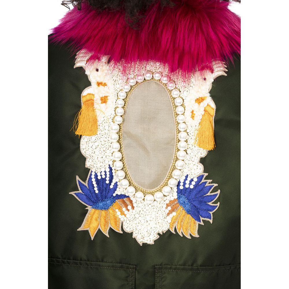 Mr&Mrs Italy Green Polyamide Women Bomber Jacket