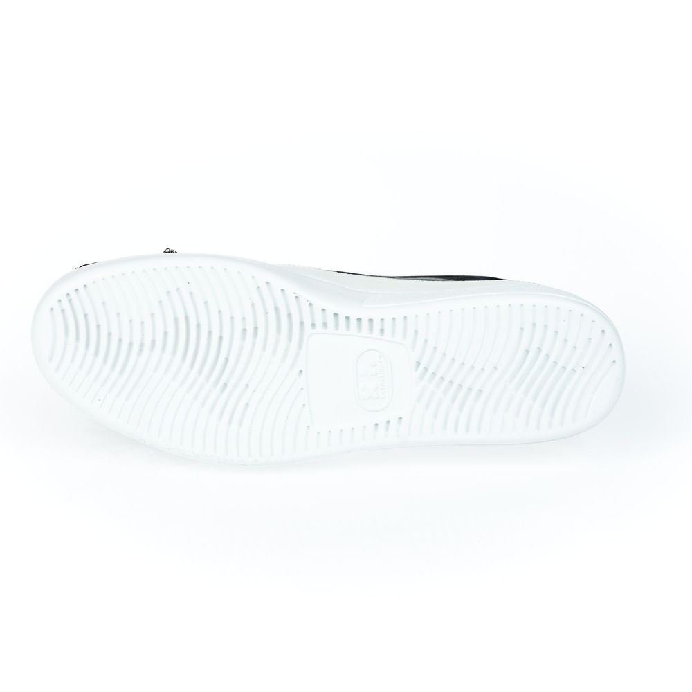 Mr&Mrs Italy Black Bovine Leather Women Slip-on Shoe