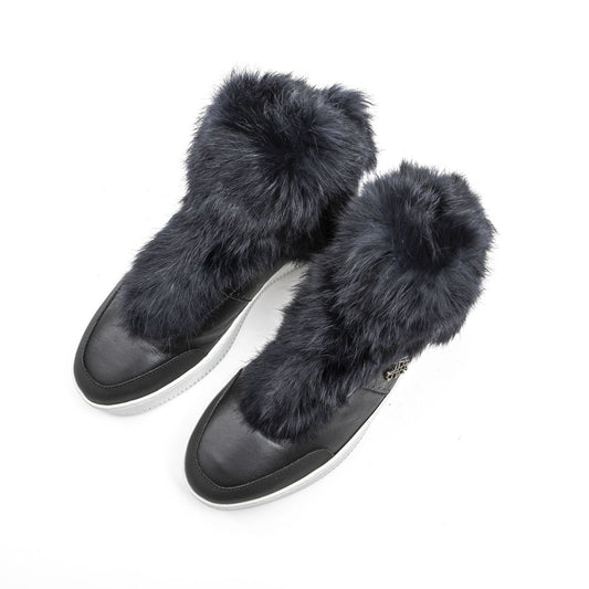 Mr&Mrs Italy Blue Cotton Women Sneaker