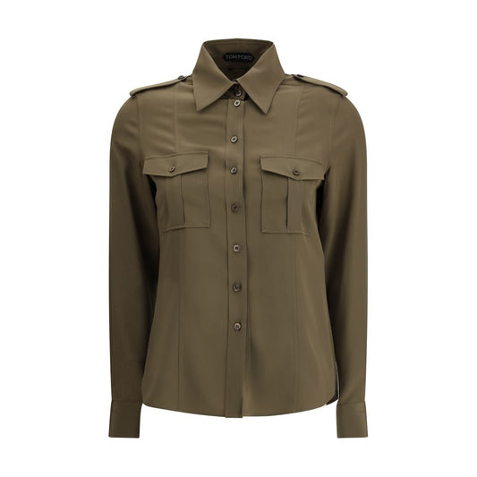 Tom Ford Green Silk Dress Shirt