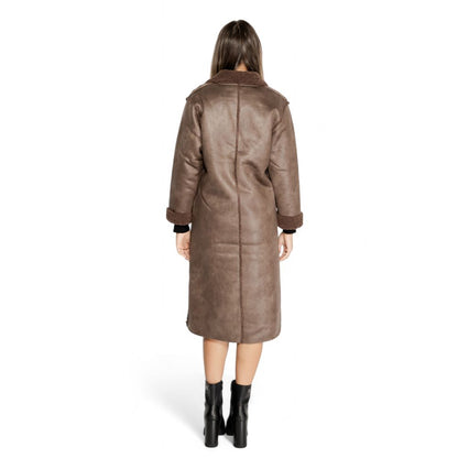 Cleré Brown Polyester Coat