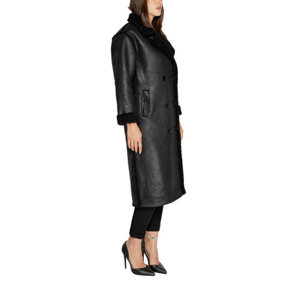 Cleré Black Polyester Coat
