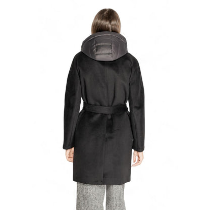 Cleré Black Polyester Coat