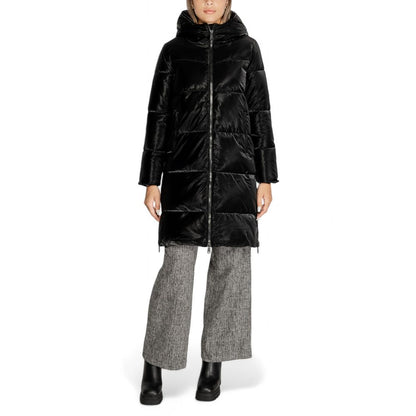 Cleré Black Polyester Jackets & Coat