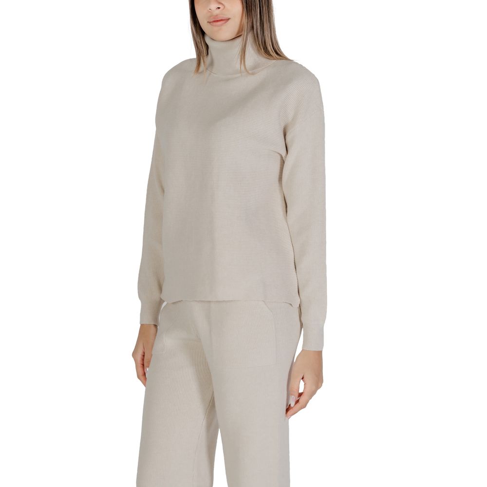 Cleré Beige Viscose Turtleneck