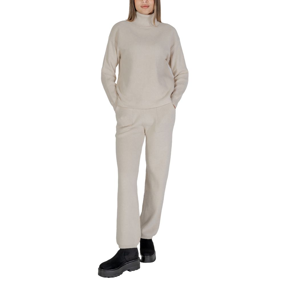 Cleré Beige Viscose Turtleneck