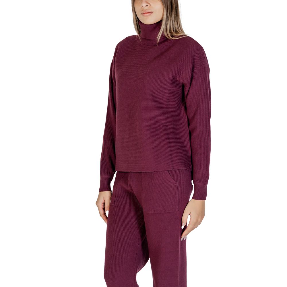 Cleré Purple Viscose Turtleneck