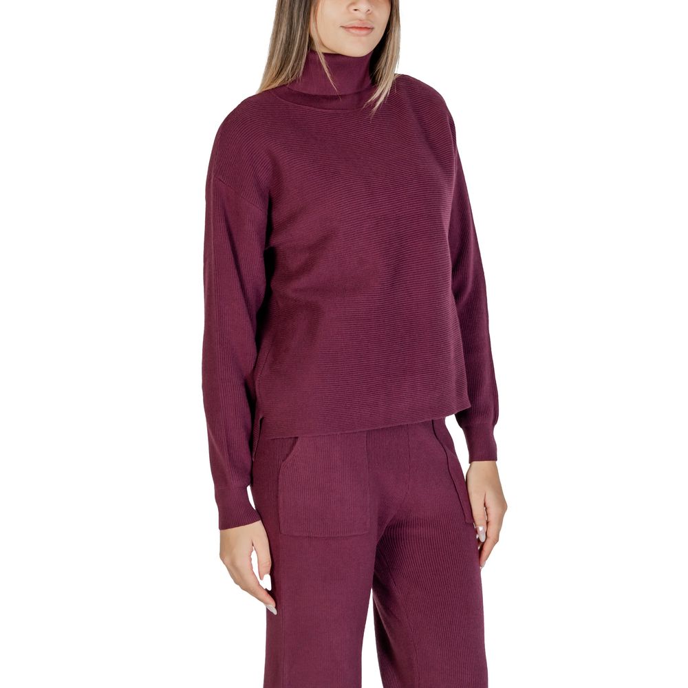 Cleré Purple Viscose Turtleneck