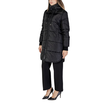 Cleré Black Polyester Jackets & Coat