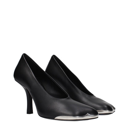 Burberry Black Leather Pumps