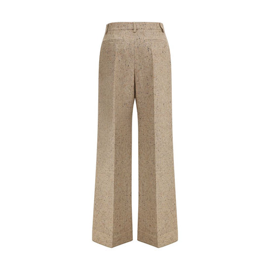 Valentino Palazzo Trousers in Bottonato Natté