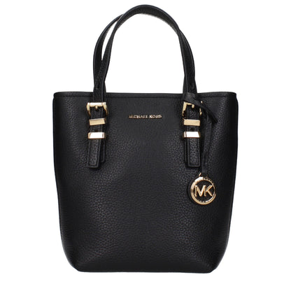 Michael Kors Black Leather Handbags