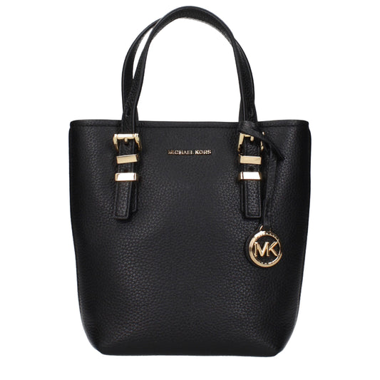 Michael Kors Black Leather Handbags