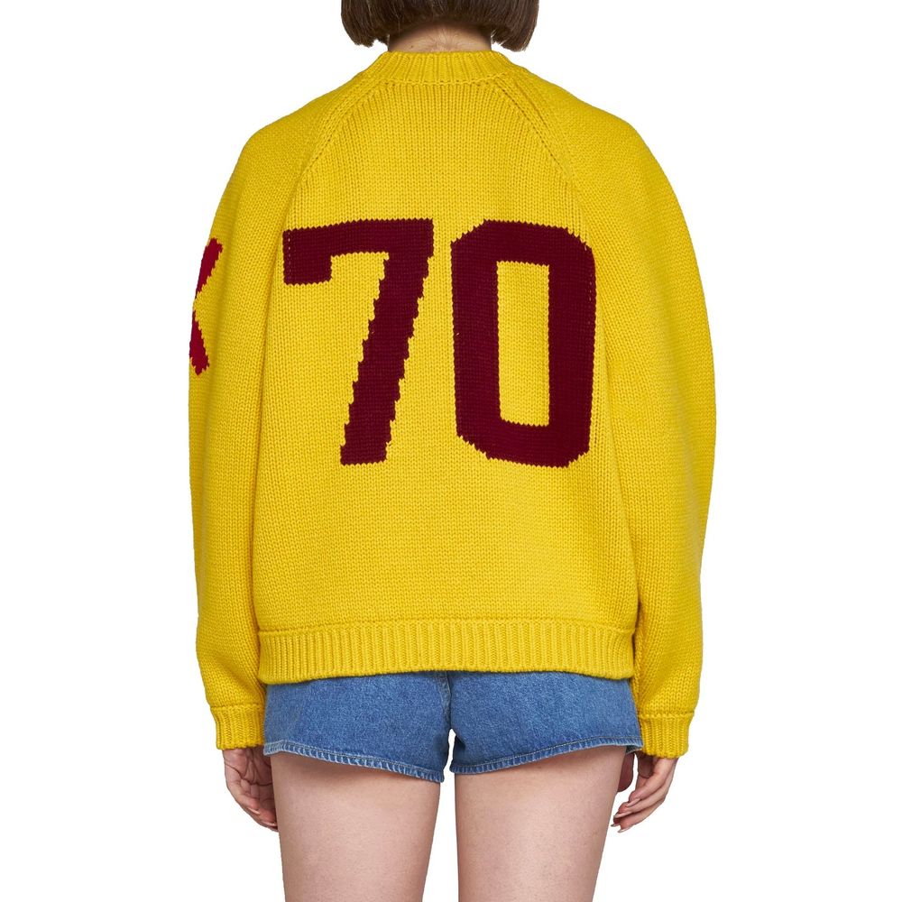 Kenzo Yellow Cotton Sweatshirt