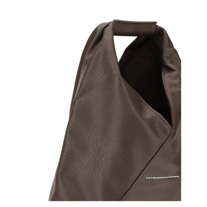 MM6 Brown Polyethylene Handbag